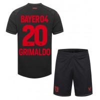 Bayer Leverkusen Alejandro Grimaldo #20 Hjemme Trøje Børn 2023-24 Kortærmet (+ Korte bukser)